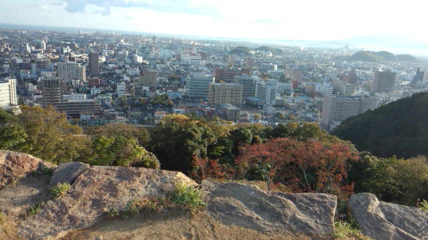 米子城跡から